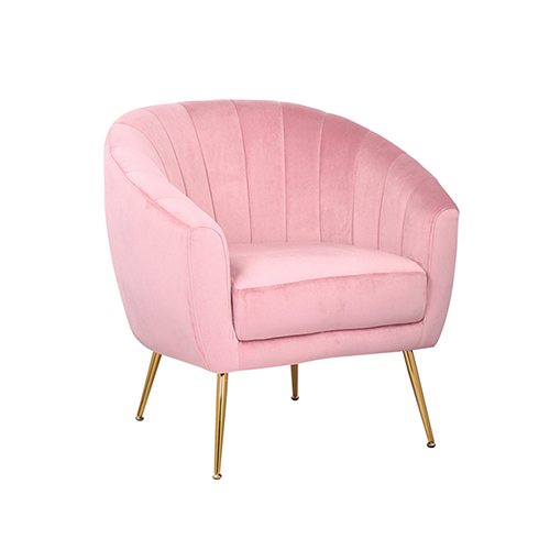 Margo Arm Chair Pink Velvet