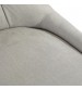 Coaster 2x Dining Chair Light Gray Linen Fabric Button Studding Wooden Frame Rubber Wood Legs 