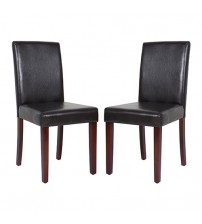 Montina 2x Premium Leatherette Wooden Dining Chairs in multiple Colour