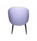 Shell 2X Dining Chairs Purple Colour Premium Leatherette Carbon Steel Frame Firm Support