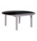Bailey High Gloss Finish Black & White Colour Dining Table