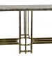 Daisy Stainless Gold Frame & Marble Top Dining Table