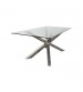 Jason High Gloss Stainless Steel Finish Dining Table