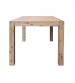 Nowra Solid Acacia Timber Medium Size Dining Table With 6X Linen Upholstered Chair