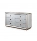Germany Mirrored Work 6 Drawers Dresser MDF Silver Colour