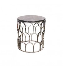 Lamp Table Marble Electroplating Silver Falcon