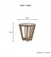 Jordana Lamp Table Round Shaped Clean Glass Top Golden Base High Gloss Gorgeous Legs