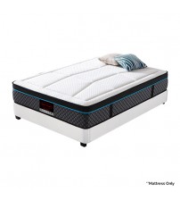 Fulham Pocket Coil White and Black Colour Queen Mattress