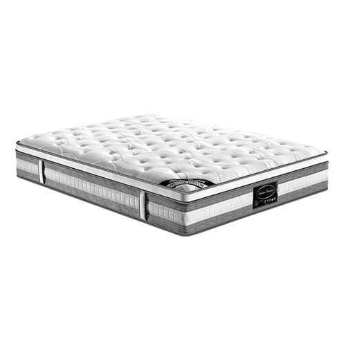 Premium Euro Top Pocket Spring Coil with Knitted Fabric Medium Firm 33cm Mattress 