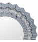 Wall Mirror Sparkling Crush Crystal MDF Silver and Grey MRR-01
