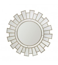 Wall Mirror MDF Silver Clear Image Lightweight MRR-02