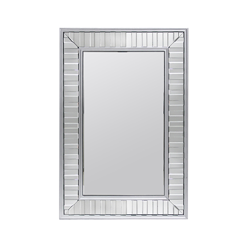 Wall Mirror MDF Silver Mirror Clear image Rectangular Shape MRR-07