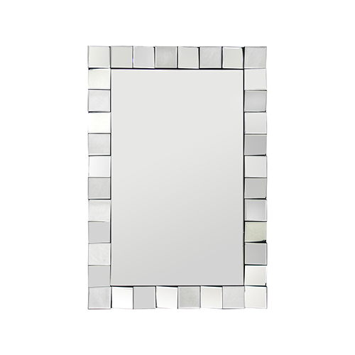 Wall Mirror MDF Silver Mirror Clear image Rectangular Shape MRR-08