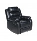 Chelsea 1R Seater Finest Leatherette Recliner Feature Console LED Light Ultra Cushioned