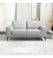 Hopper 2 Seater Sofa Light Grey Fabric Lounge