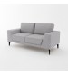 Hopper 2 Seater Sofa Light Grey Fabric Lounge