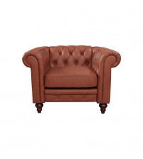 Madeline 1S Brown Colour Premium PU Leather Sofa