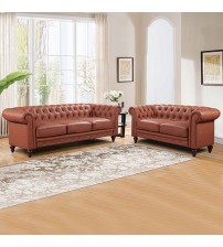 Madeline 3S+2S Soft and Sleek Brown Colour Sofa