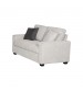 Milano 2 Seater Grey Sofa Set Polyester Fabric Multilayer Two Pillows Attached Individual Pocket Spring