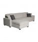 Milano Corner Sofa Chaise Reversible Polyester Fabric Multilayer Two Pillows Attached Individual Pocket Spring