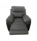 Finlay Charcoal 1R Finest Fabric Electric Recliner Feature Multi Positions Ultra Cushioned USB Outlets 