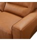 Albany 3 Seater Sectional Genuine Leather Sofa Bed King Size Chaise USB Charger 