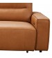 Albany 3 Seater Sectional Genuine Leather Sofa Bed King Size Chaise USB Charger 