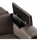 Atlanta 5 Seater Genuine Leather Grey Electric Recliner Console & Storage Drawer Sofa