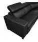 Boston Genuine Leather 6 Seater Corner Sofa with 2 Electric Recliners and Reversible Console 