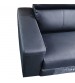 Boston Genuine Leather 6 Seater Corner Sofa with 2 Electric Recliners and Reversible Console 