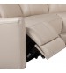 Berlin 5 Seater Sectional Leather Sofa Two Power Slide King Size Beige color Multifunctional Console 