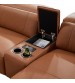 London Corner Sofa Chaise Premium Genuine Leather Power Slide Left Chaise Cup-holder Charging Point