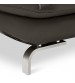 Vienna 5 Seater Right-Hand Chaise Leatherette Dark Grey Corner Sofa