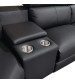 Washington Genuine Leather 6 Seater Corner Sofa with 2 Electric Recliners and Reversible Console 