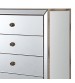 Germany MDF Silver Colour 5 Drawers Mirrored Work Tallboy